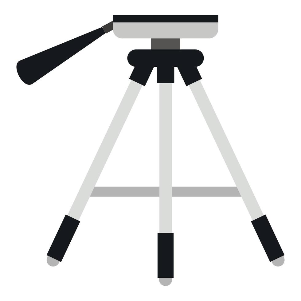 Tripod icon, flat style vector