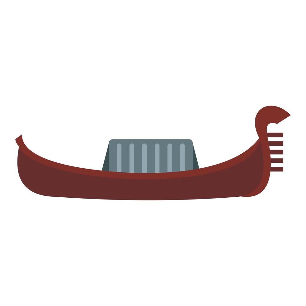 Gondola icon, flat style vector