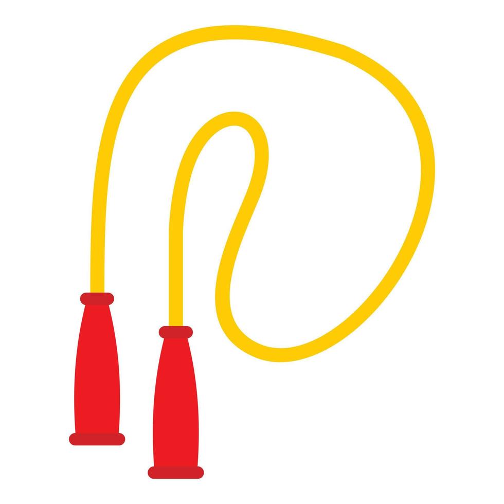 Skipping rope icon, flat style vector