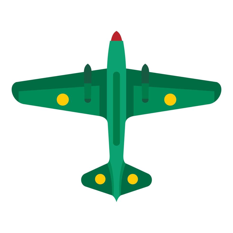 Army fighter icon, flat style vector