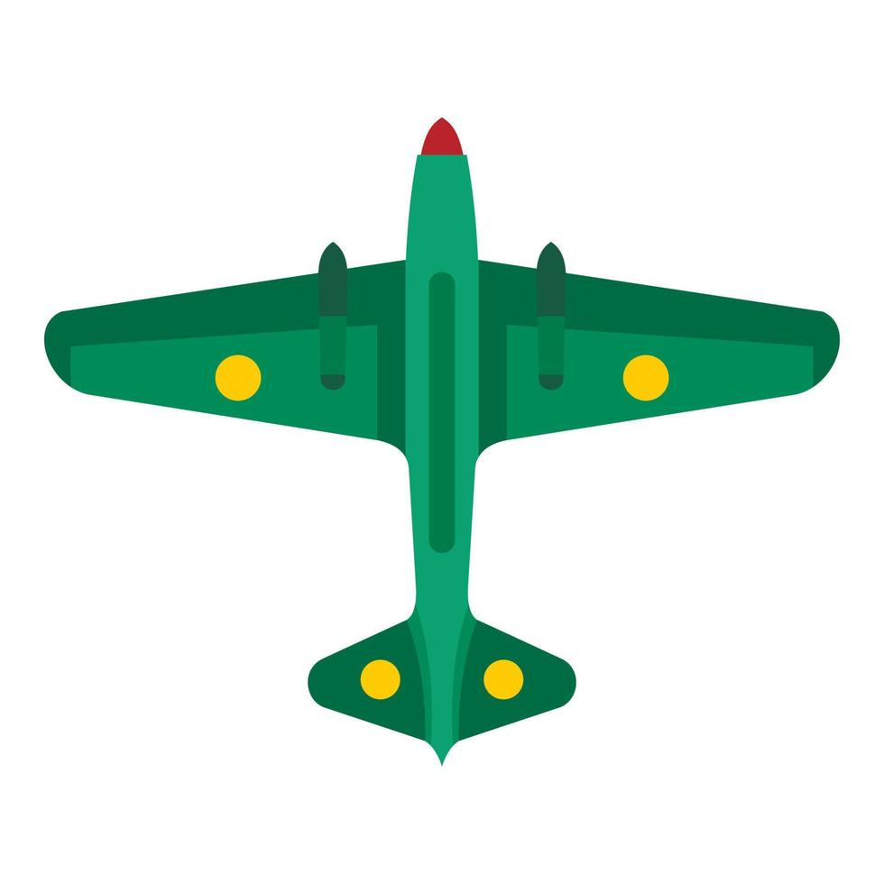 Army fighter icon, flat style vector