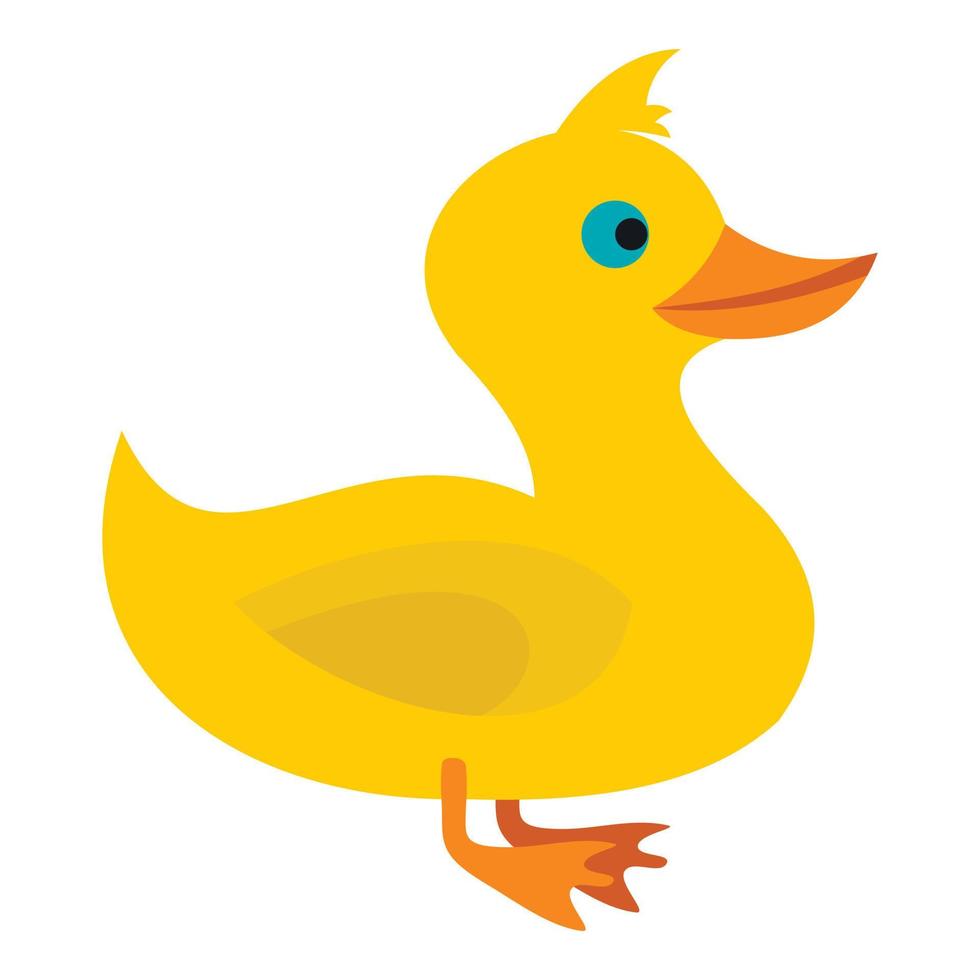 icono de pato, estilo plano vector