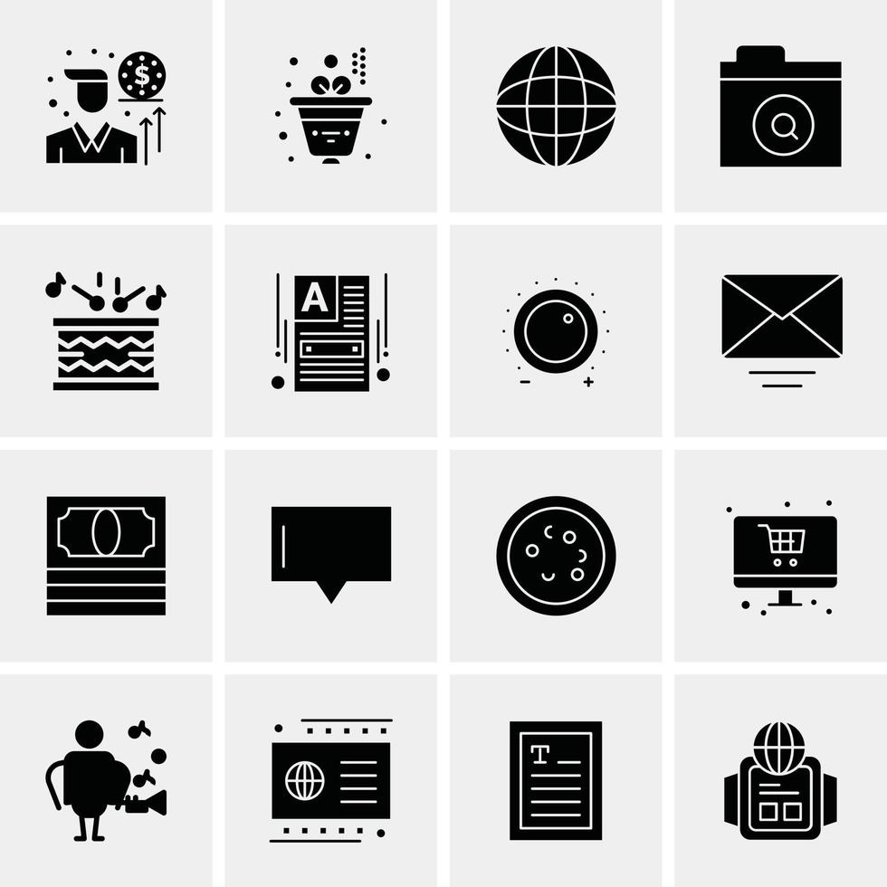 16 Business Universal Icons Vector Creative Icon Illustration to use in web and Mobile Related project