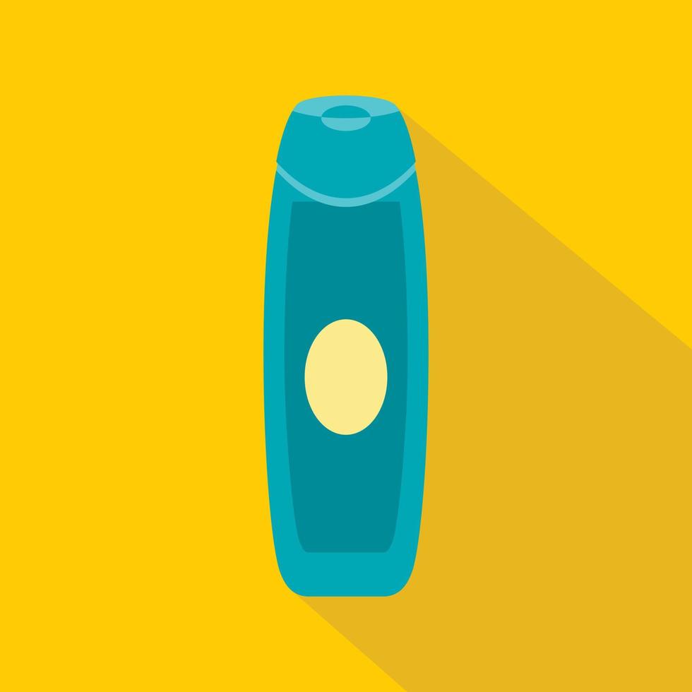 Shampoo bottle icon, flat style vector