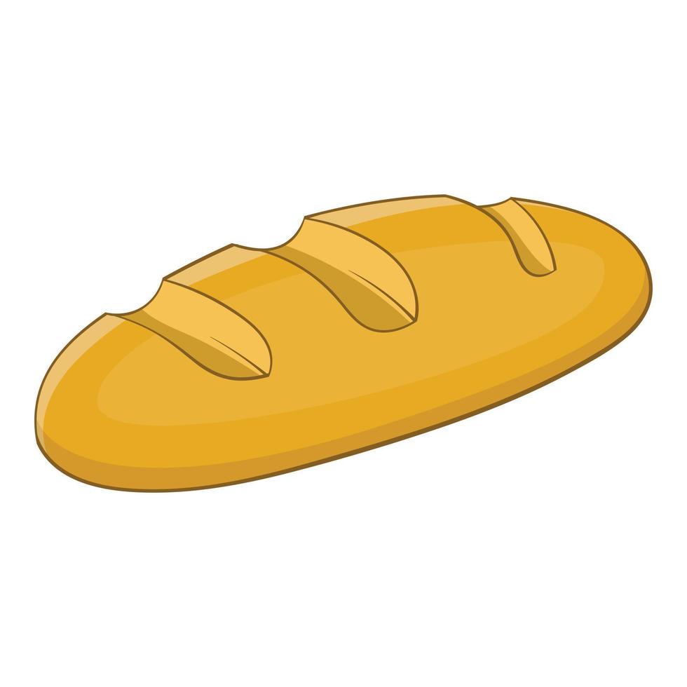 Bread icon, cartoon style vector