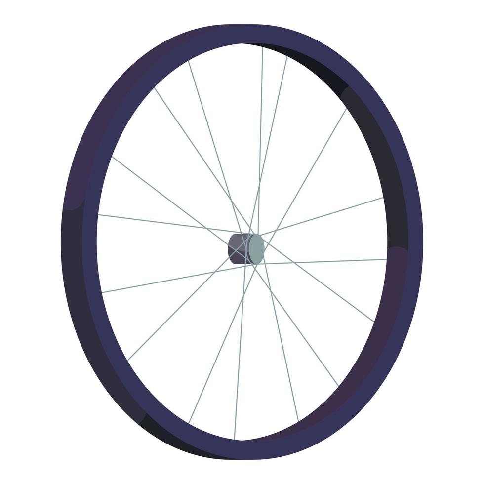 Bicycle wheel icon, isometric style vector