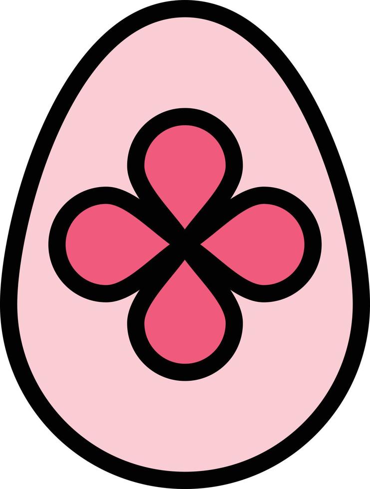 decoración pascua huevo de pascua huevo empresa logotipo plantilla color plano vector