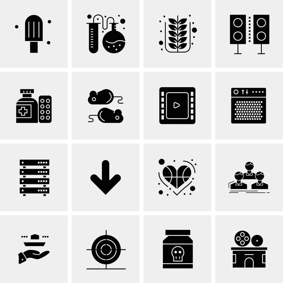 16 Business Universal Icons Vector Creative Icon Illustration to use in web and Mobile Related project