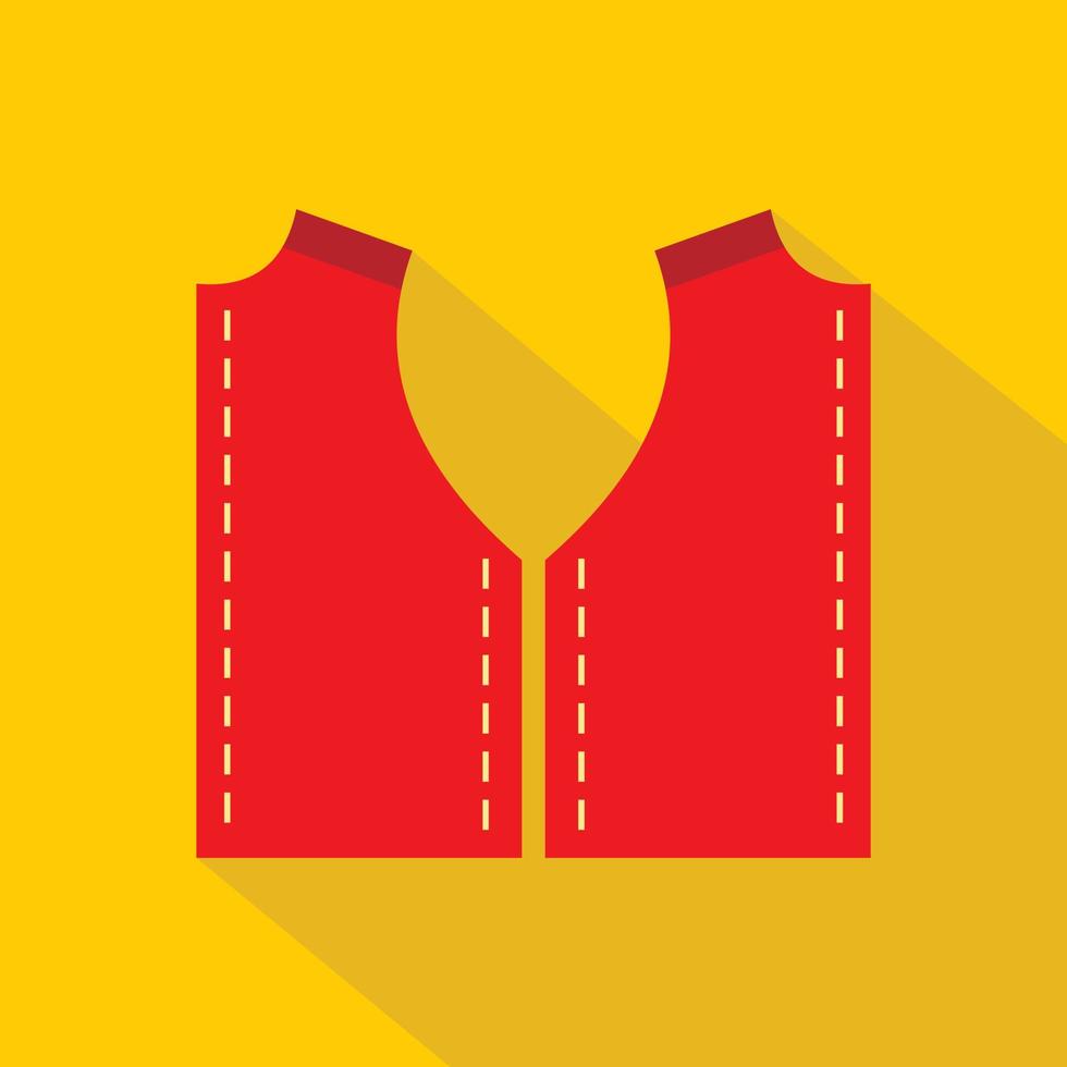 Pattern for sewing icon, flat style vector