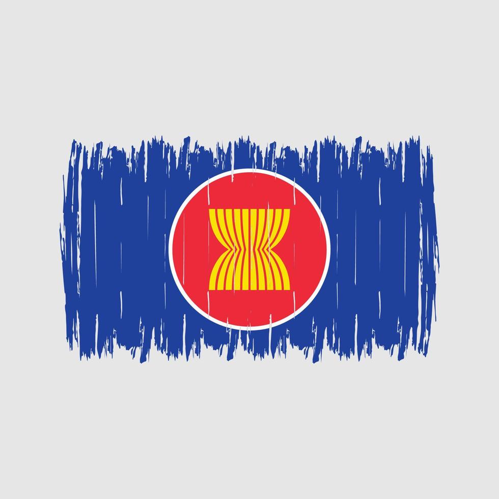 Asean Flag Brush vector