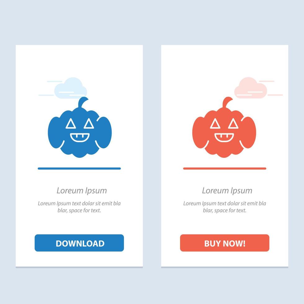 Pumpkin American Usa  Blue and Red Download and Buy Now web Widget Card Template vector
