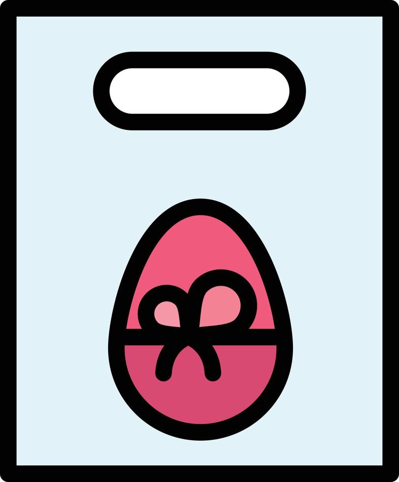 Weight Egg Gift Easter  Flat Color Icon Vector icon banner Template