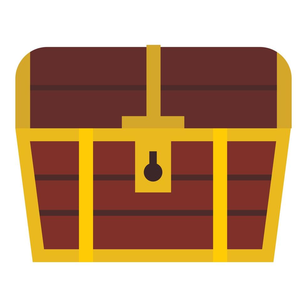 Chest icon, flat style vector