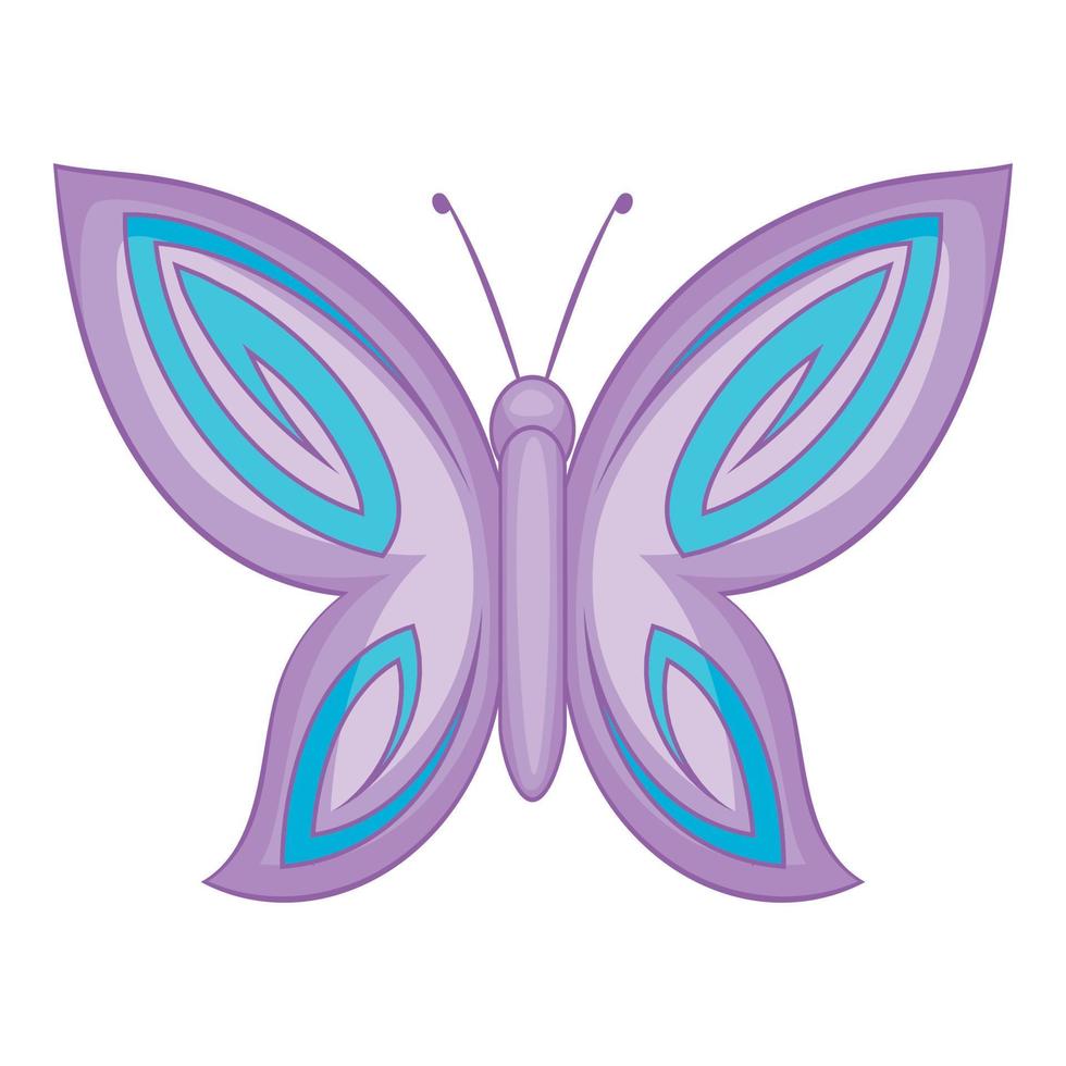 hermoso icono de mariposa, estilo de dibujos animados vector