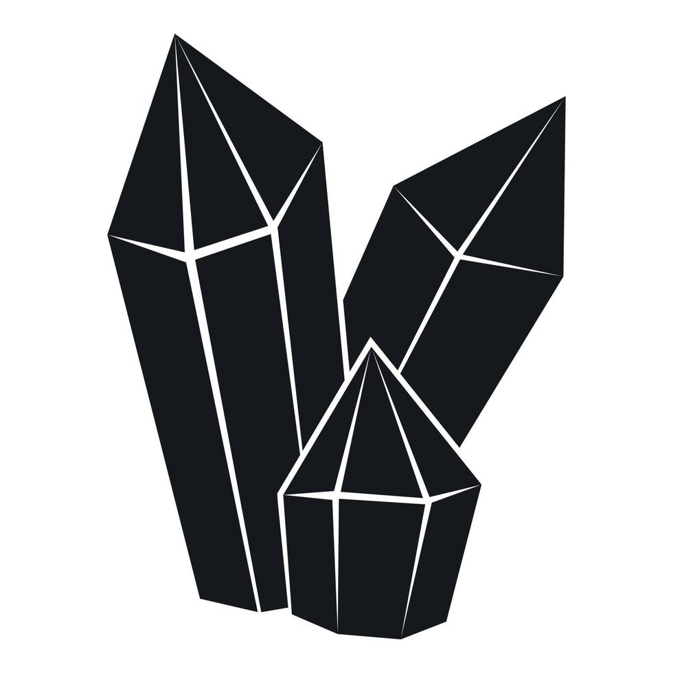 Diamonds icon, simple style vector