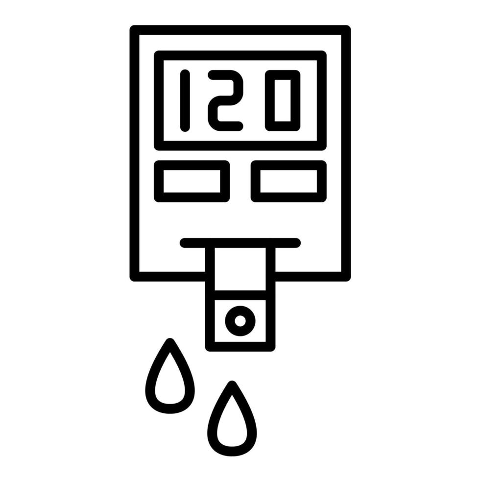 Diabetes Line Icon vector