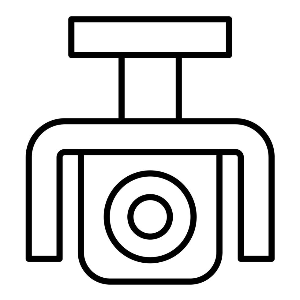 Security Camera Line Icon vector