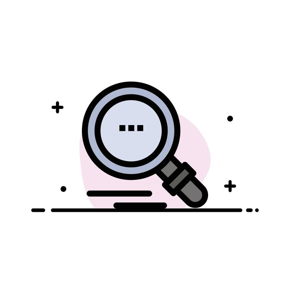 Search Find Motivation  Business Flat Line Filled Icon Vector Banner Template
