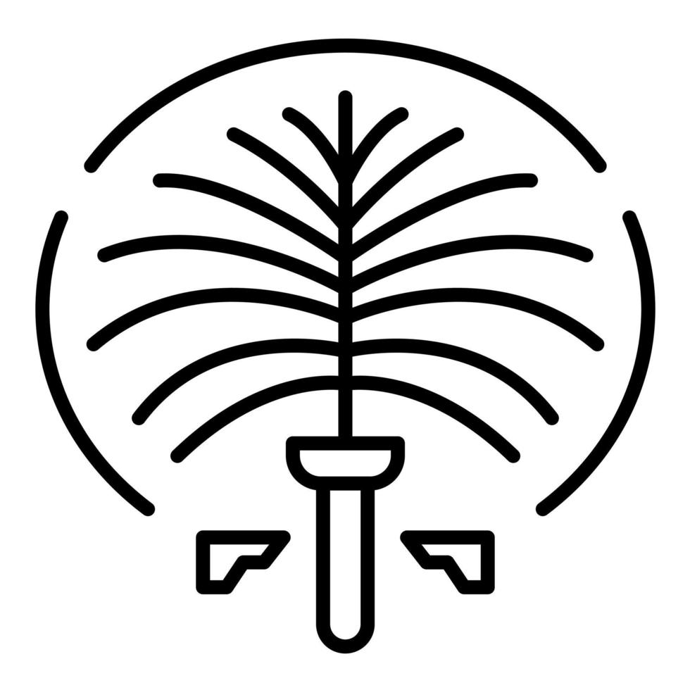 Jumeirah Line Icon vector