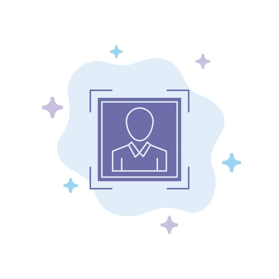 User User ID Id Profile Image Blue Icon on Abstract Cloud Background vector