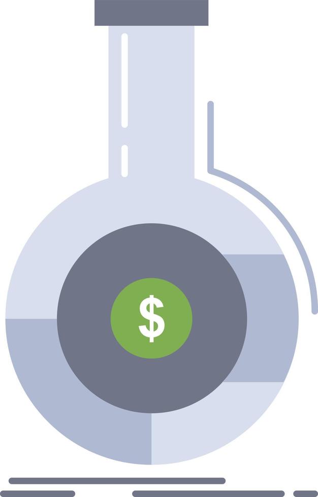 Analysis analytics banking business financial Flat Color Icon Vector