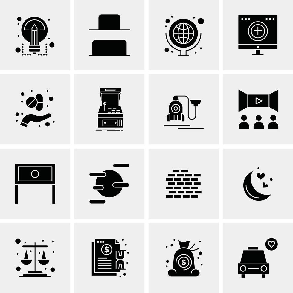 16 Business Universal Icons Vector Creative Icon Illustration to use in web and Mobile Related project