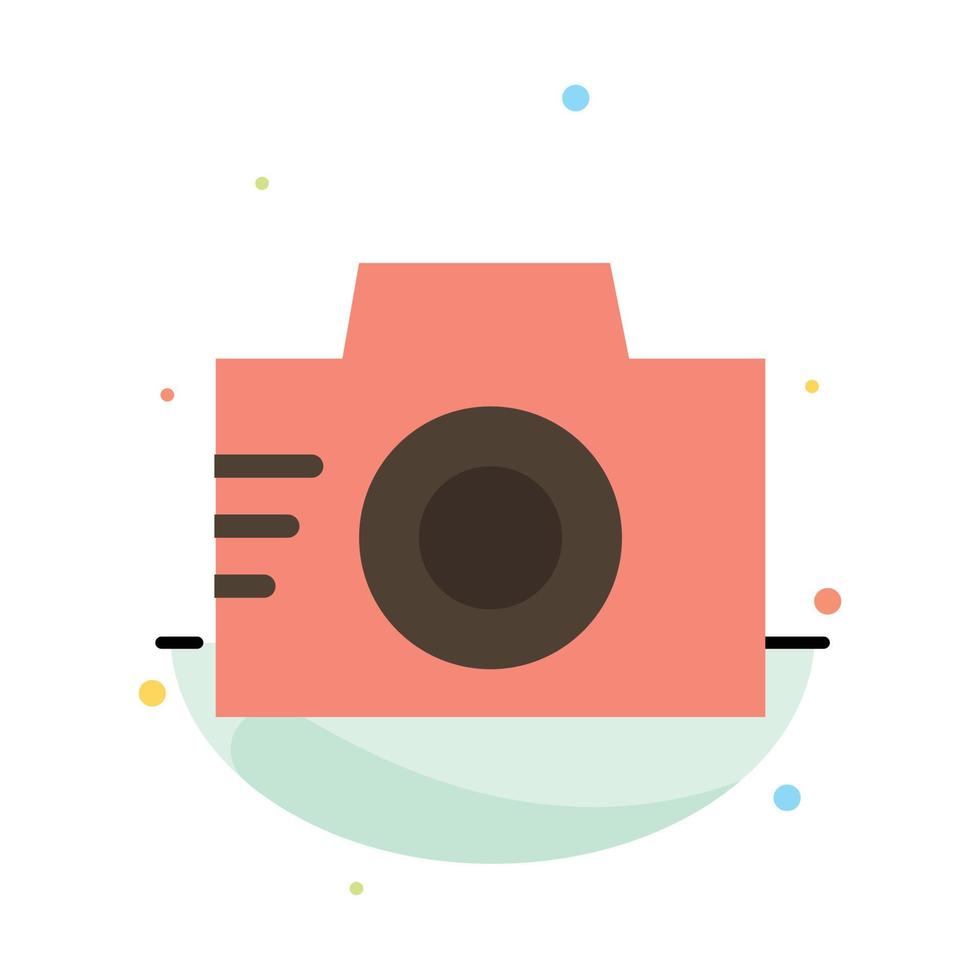 Camera Image Photo Picture Abstract Flat Color Icon Template vector