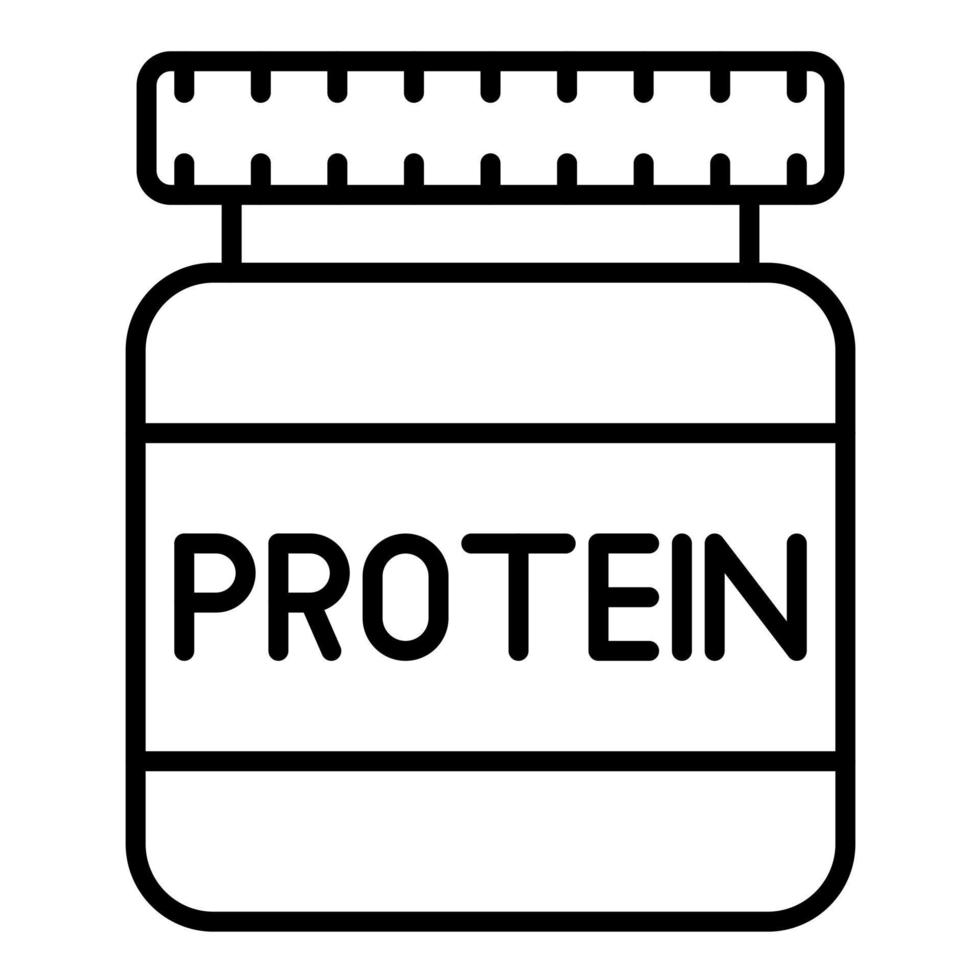 Proteins Line Icon vector