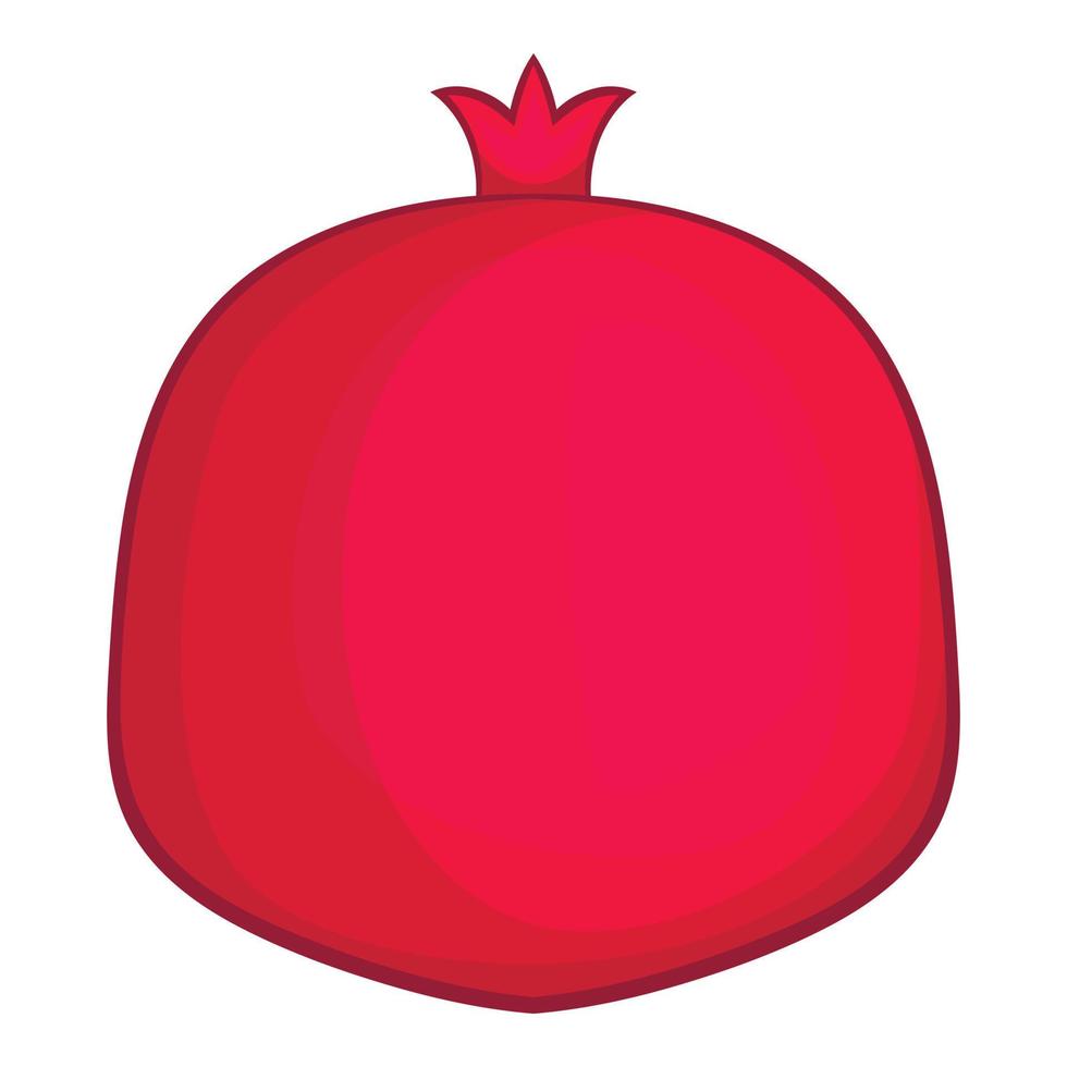 Pomegranate icon, cartoon style vector