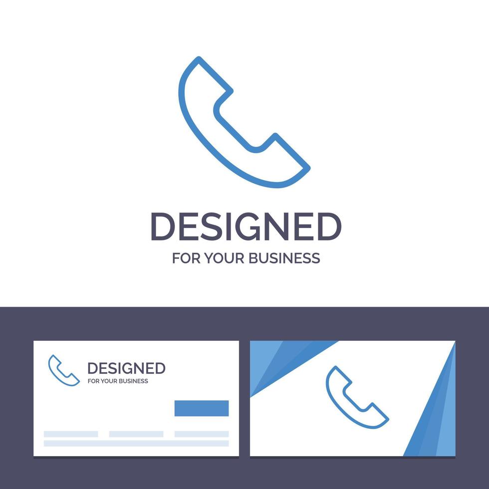 Creative Business Card and Logo template Call Phone Telephone Mobile Vector Illustration