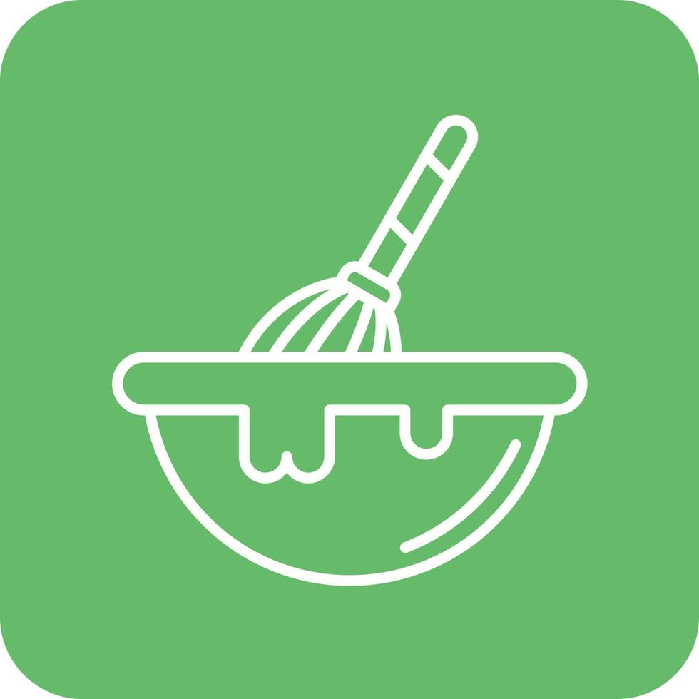 Mixing Ingredient Line Round Corner Background Icons vector