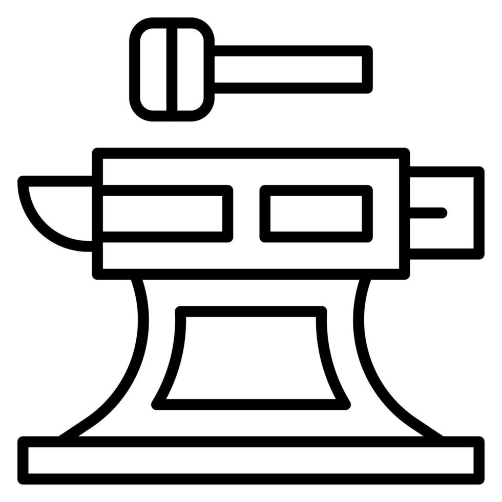 Anvil Line Icon vector