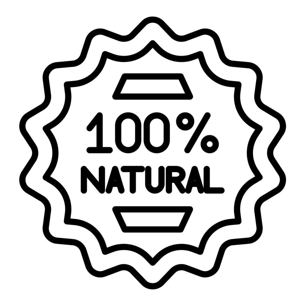 icono de línea natural vector