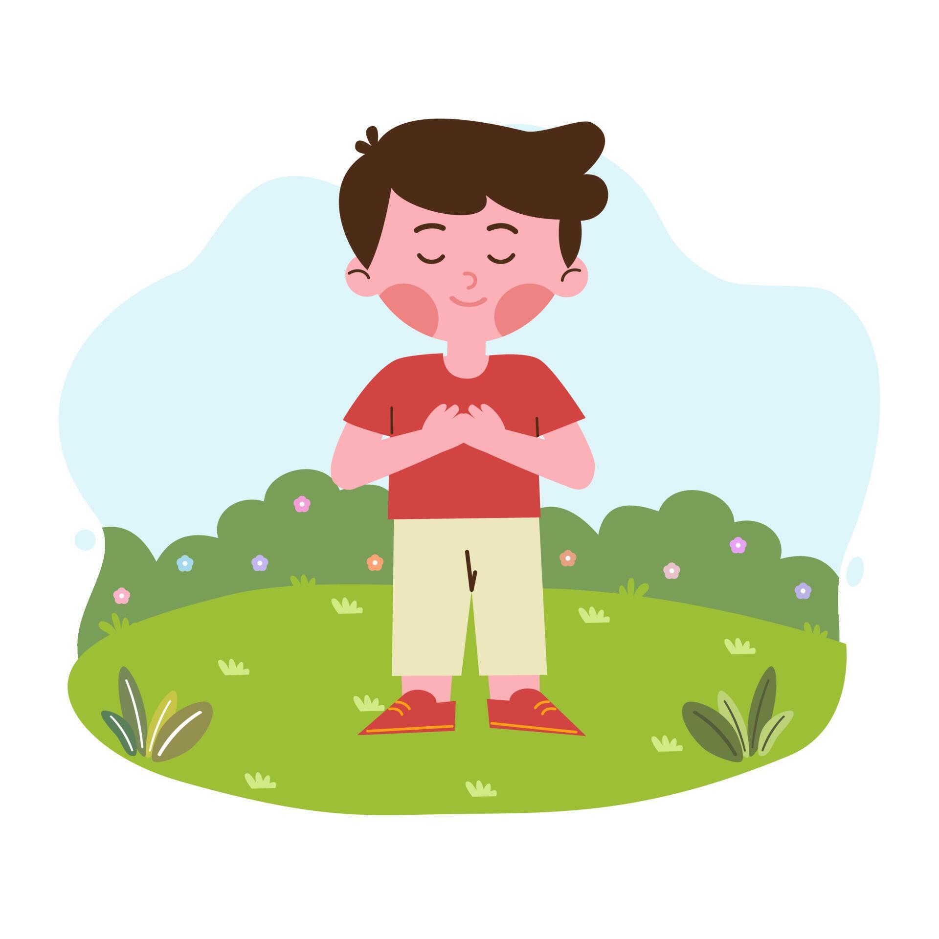 boy with self love concept 14676018 Vector Art at Vecteezy