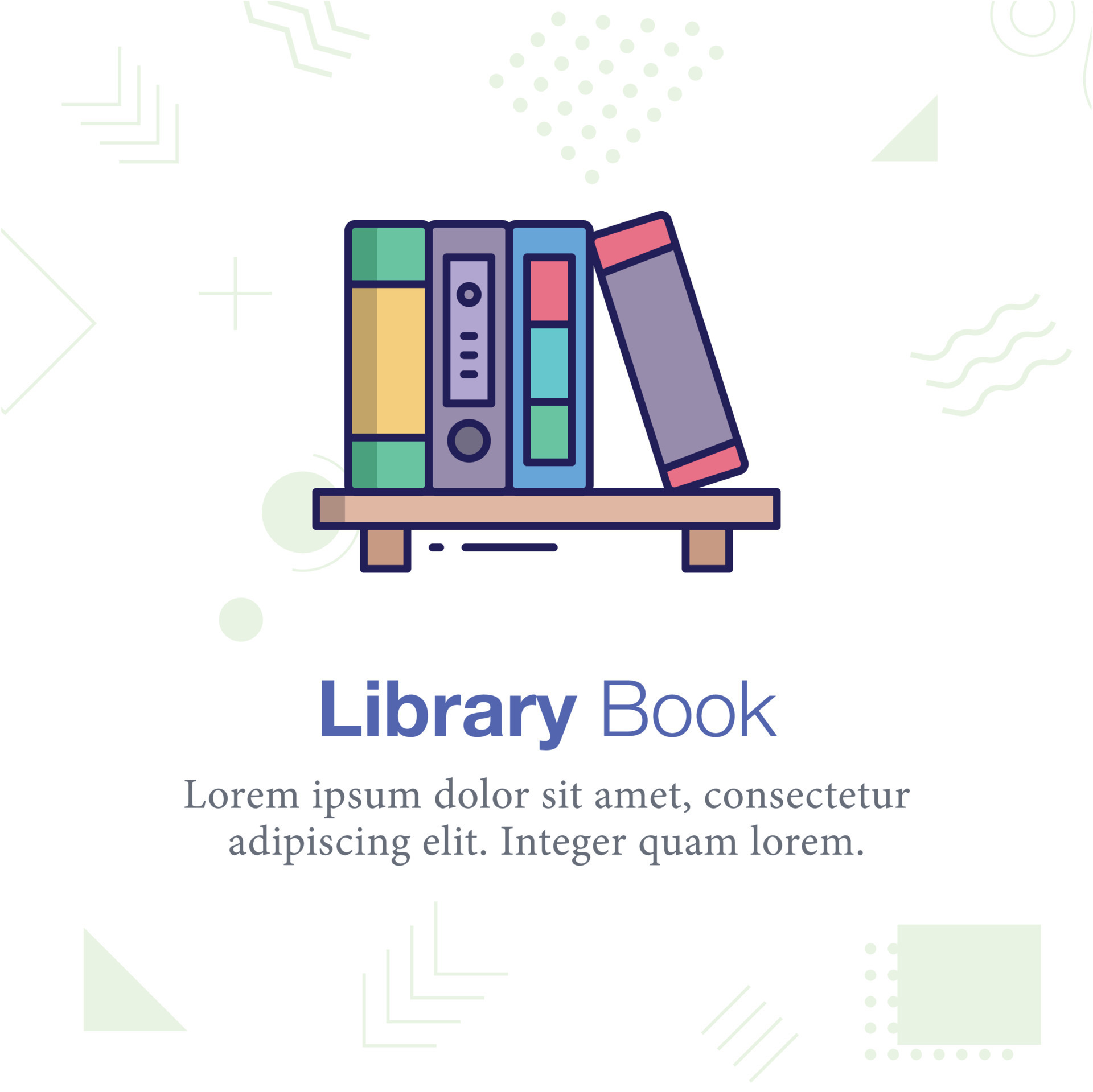 Library Book Vector illustration icon, Related to school and education ...