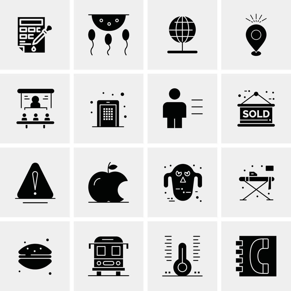 16 Business Universal Icons Vector Creative Icon Illustration to use in web and Mobile Related project