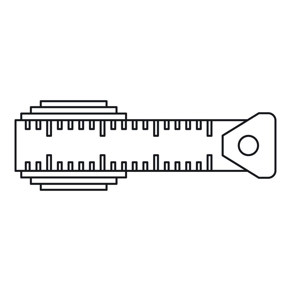 icono de centímetro de medición, estilo de esquema vector