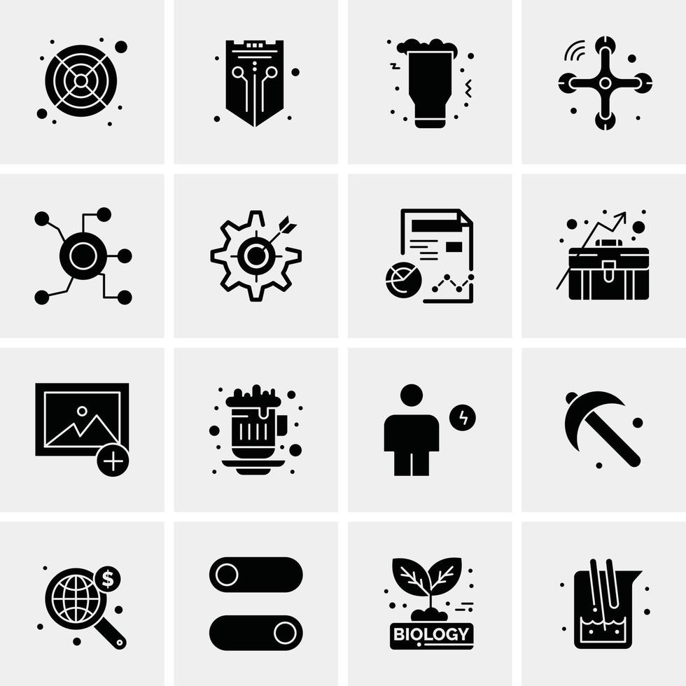 16 Business Universal Icons Vector Creative Icon Illustration to use in web and Mobile Related project