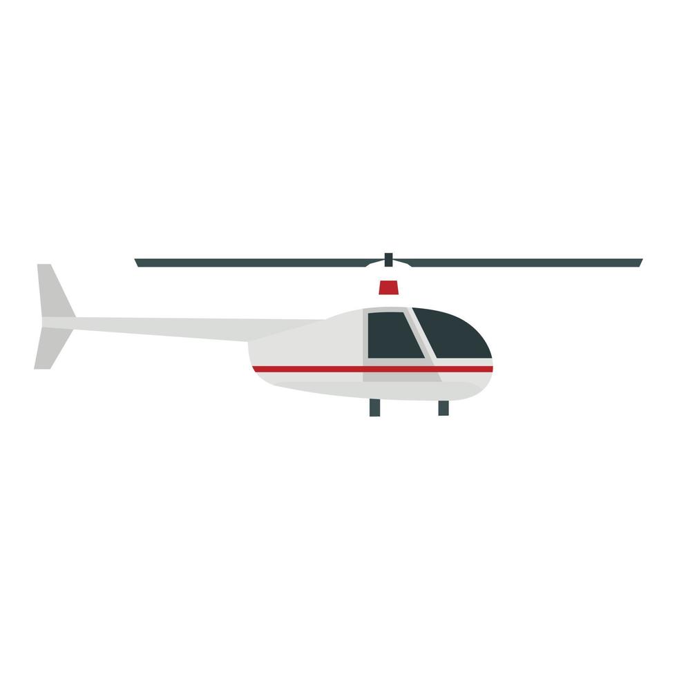 Helicopter icon, flat style vector