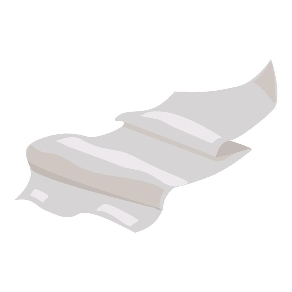 Paper icon, cartoon style vector