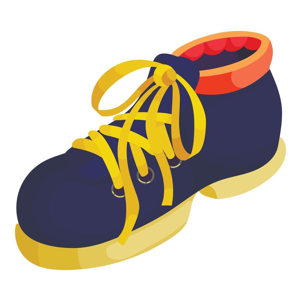 Bike sneaker icon, isometric style vector