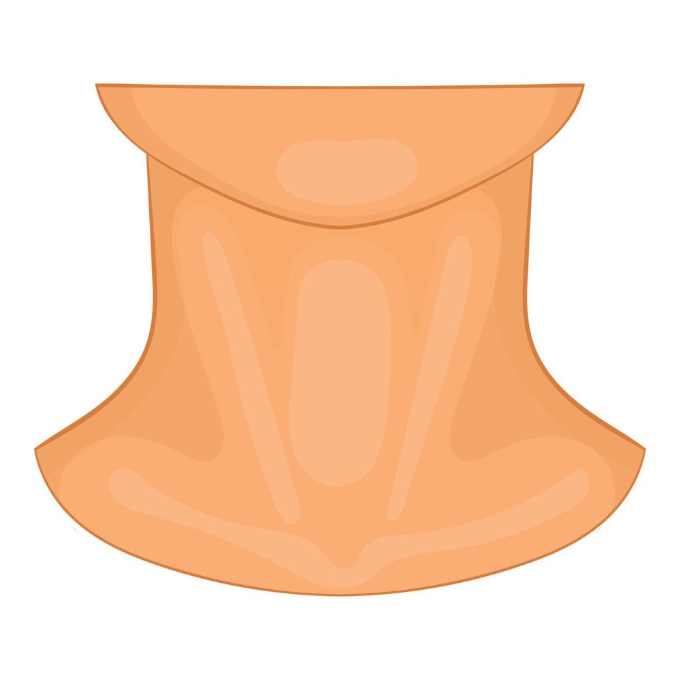 icono de cuello, estilo de dibujos animados vector