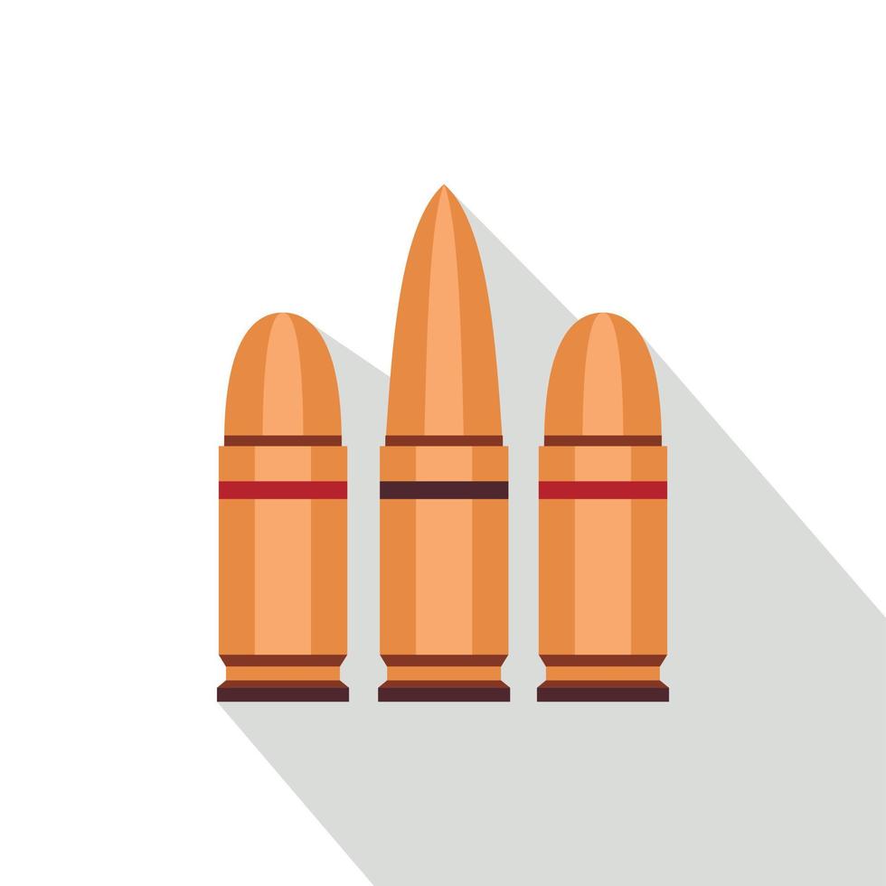 Cartridges icon, flat style vector