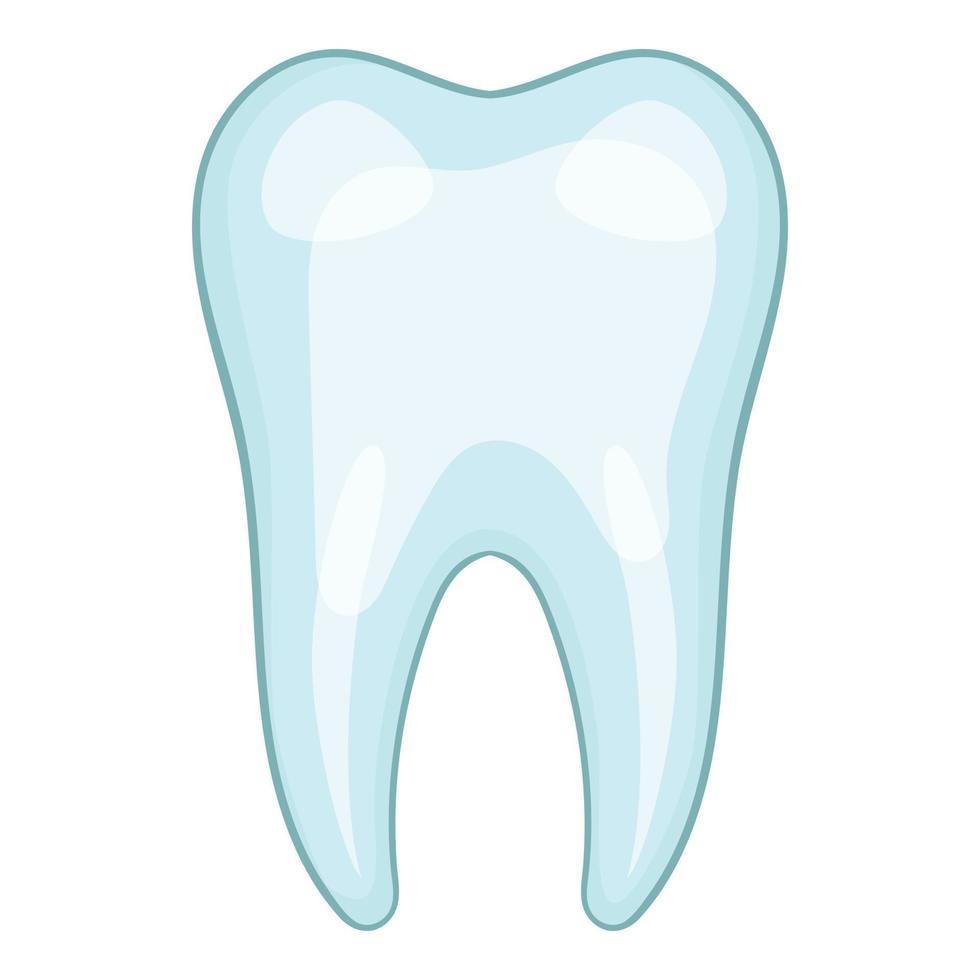 Tooth icon, cartoon style vector