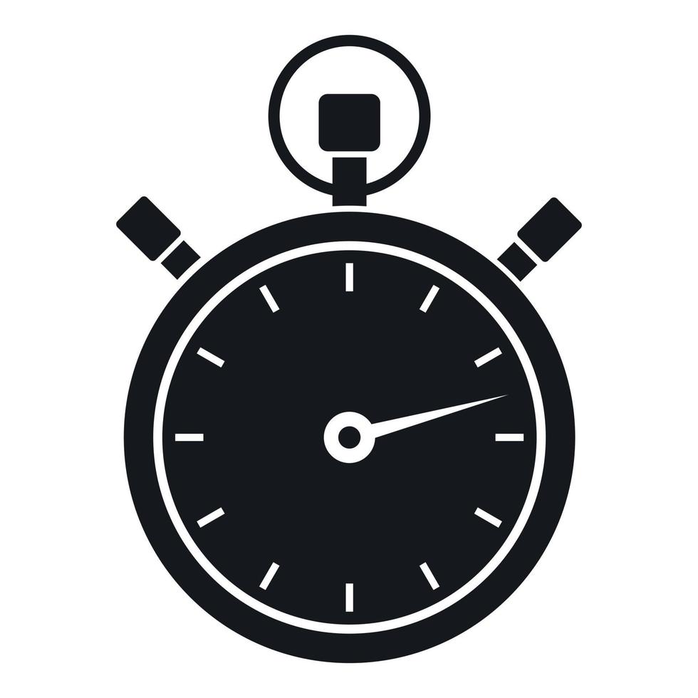 Stopwatch icon, simple style vector