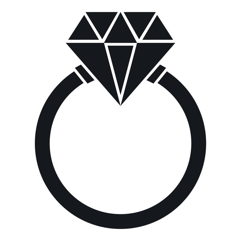 Ring LGBT icon, simple style vector