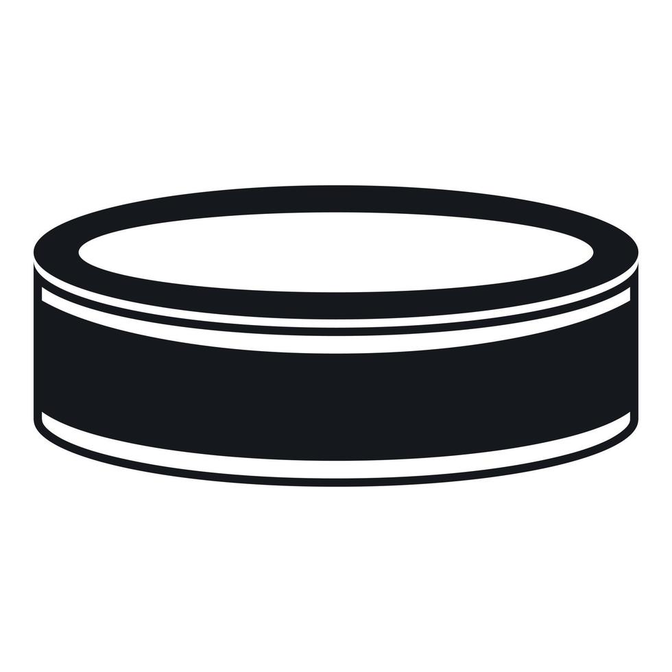 Puck icon, simple style vector