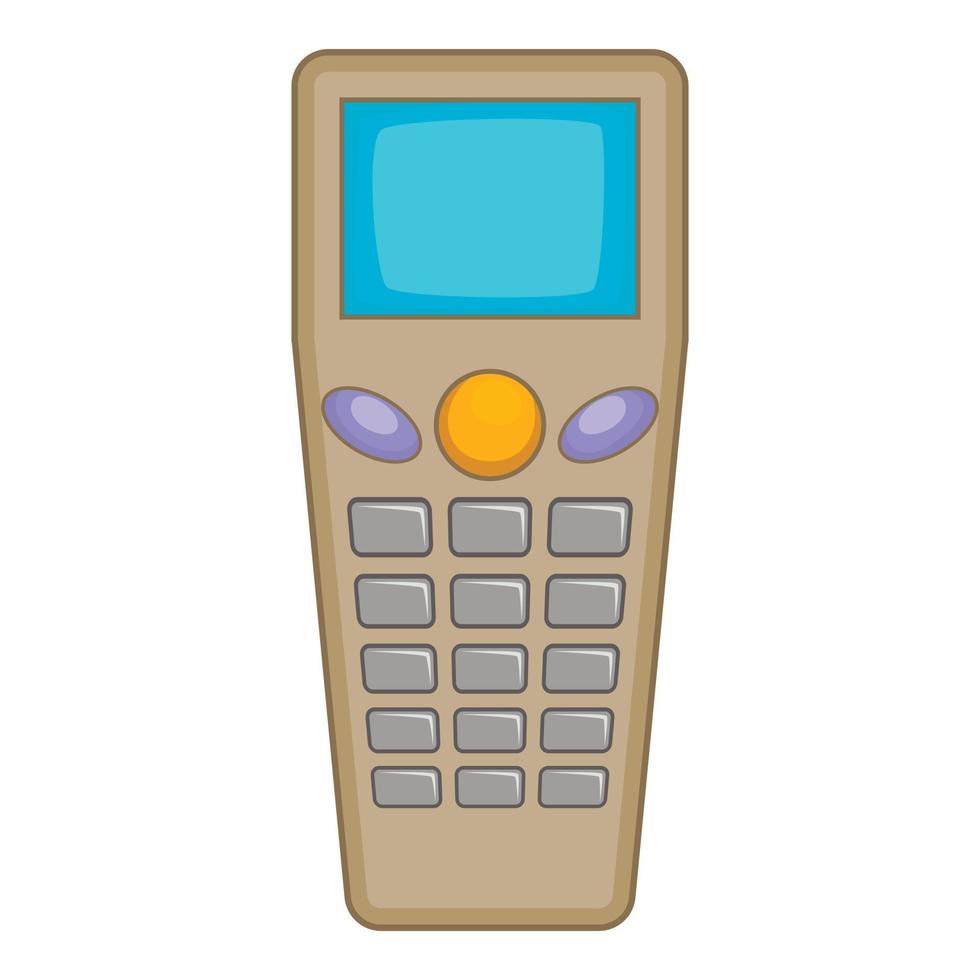 Remote control tool icon, cartoon style vector