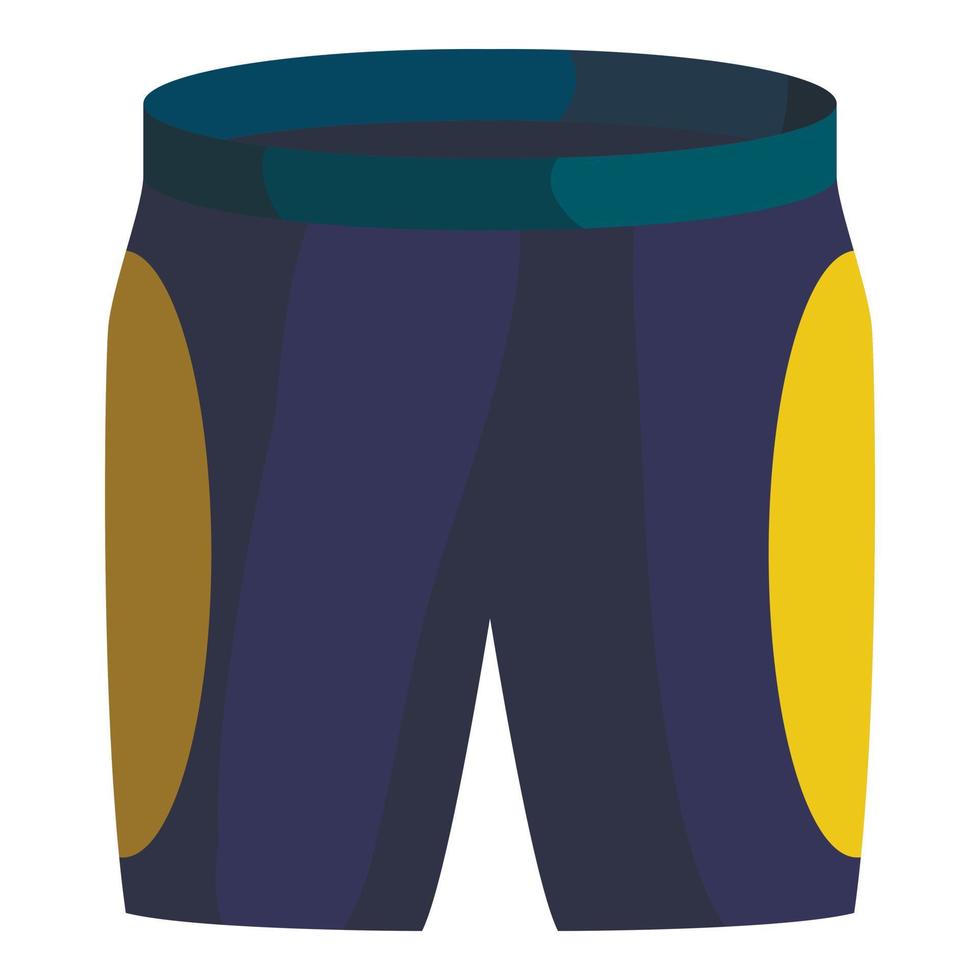 pantalones cortos para icono de ciclista, estilo isométrico vector