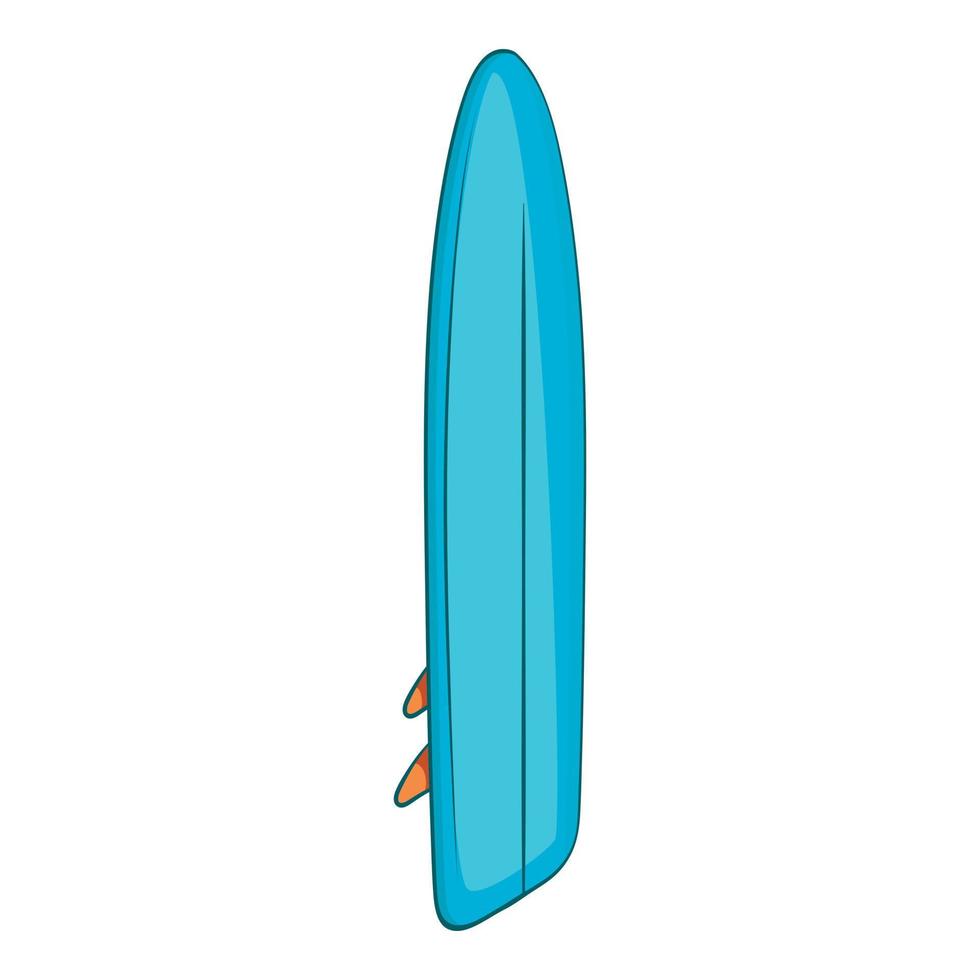 Surfboard icon, cartoon style vector